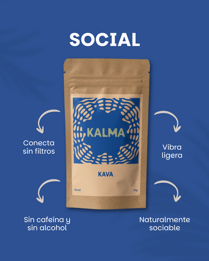 Social - Kava en Polvo Natural | Relajación sin Alcohol by Kalma México