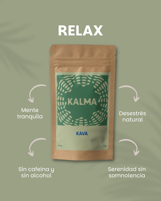Relax - Kava en Polvo Natural | Relajación sin Alcohol | Kalma México